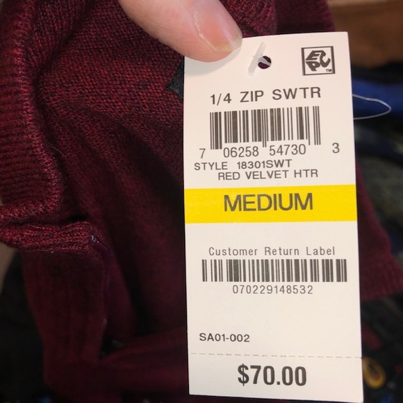 Alfani Zip Sweater - Picture 6 of 6